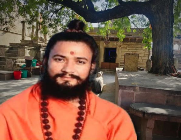 कोटा के चंद्रेसल मठ में महंत देवानंद महाराज हत्याकांड से जुड़ा दृश्य