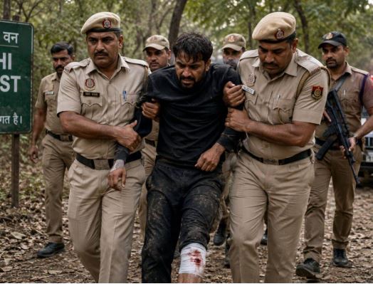 दक्षिण दिल्ली में 11 वर्षीय बच्ची के अपहरण और हत्या मामले में जांच करती पुलिस टीम