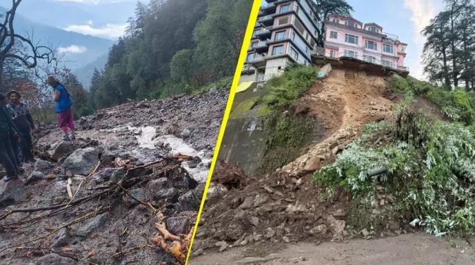 हिमाचल में भारी बारिश के बाद किन्नौर और लाहौल-स्पीति में तबाही