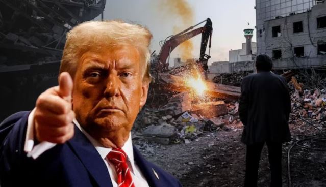 US President Donald Trump during a press briefing on the Iran conflict.