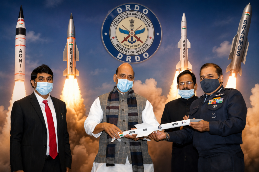 DRDO की मिसाइल तकनीक को भारतीय रक्षा उद्योग में ट्रांसफर करने पर राजनाथ सिंह