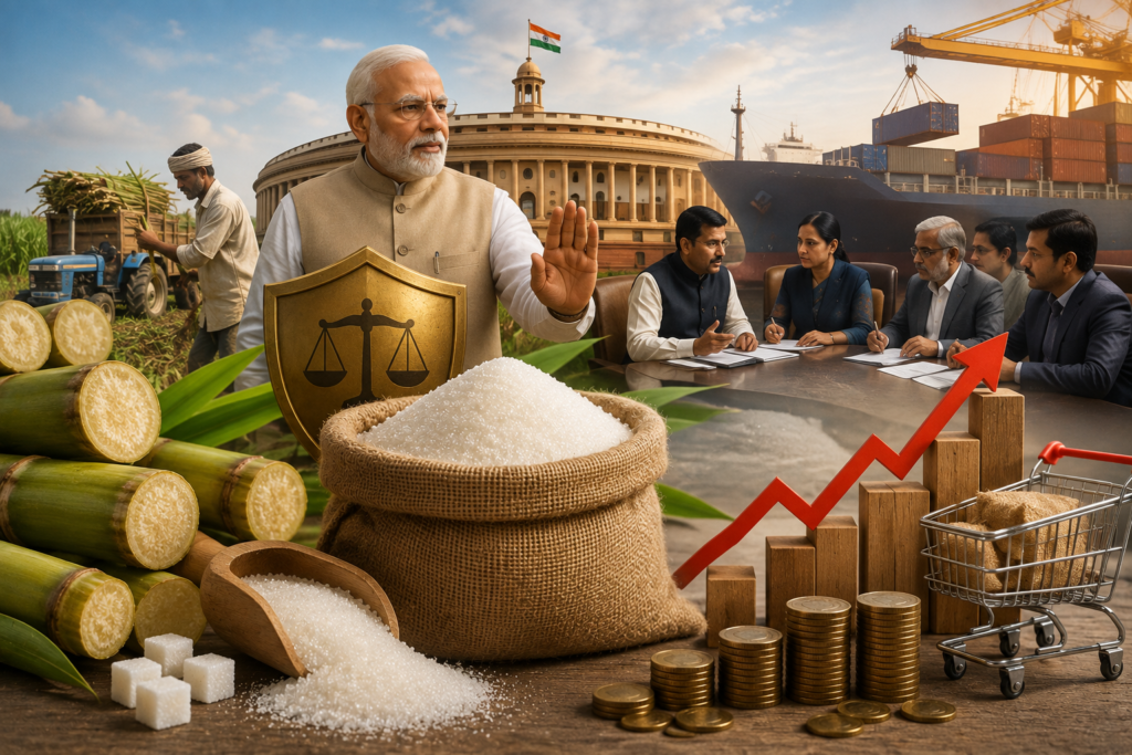 Sugar Price में गिरावट, चीनी की एक्स-मिल कीमत ₹55 किलो