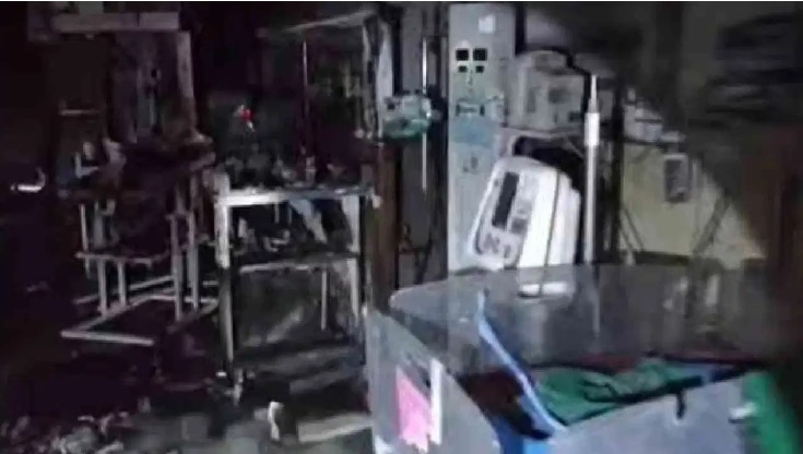 अमरावती जिला महिला अस्पताल के NICU में आग