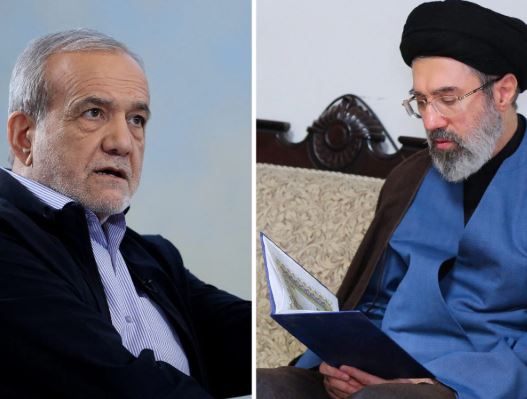 Iran President Masoud Pezeshkian and Mojtaba Khamenei political crisis