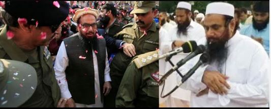 शेख रशीद और हाफिज सईद से जुड़े वायरल वीडियो की तस्वीर