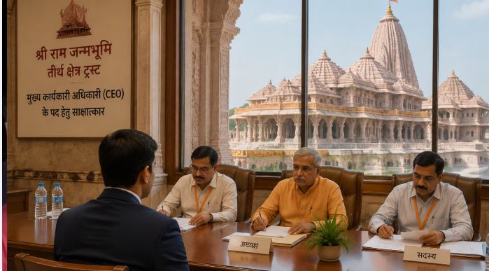 अयोध्या में राम मंदिर ट्रस्ट के CEO पद के लिए अंतिम इंटरव्यू
