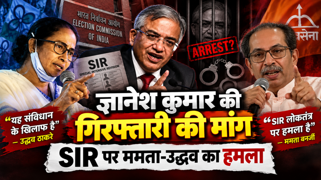 ज्ञानेश कुमार पर SIR विवाद के बीच ममता बनर्जी और उद्धव ठाकरे की मांग