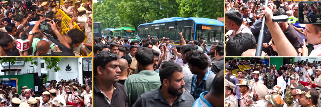 निशु आजाद मामले में CJP का दिल्ली पुलिस के खिलाफ धरना