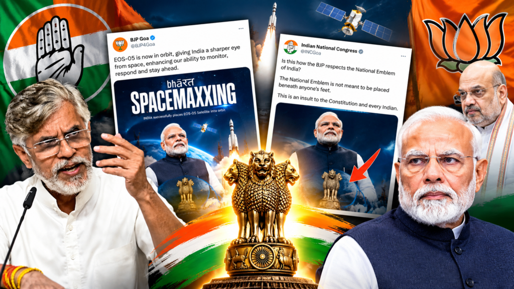 गोवा BJP की सोशल मीडिया पोस्ट को लेकर कांग्रेस का विरोध